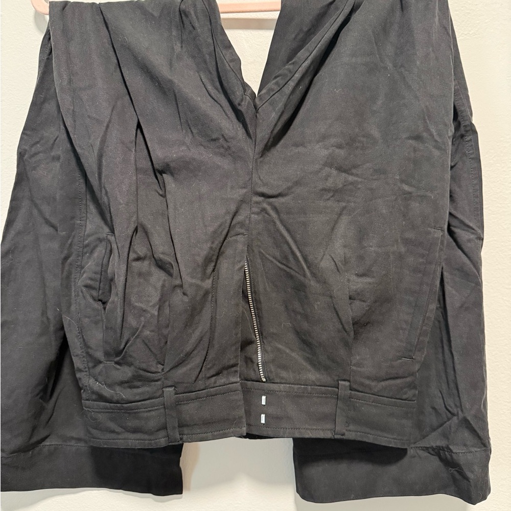 Everlane black pleated wide leg trousers 0 short smooth - Picture 4 of 4